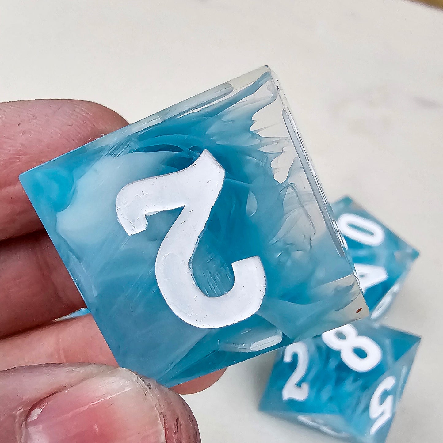 Tidal high visibility dice set