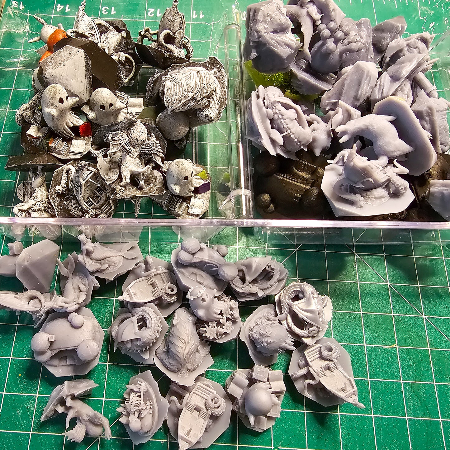 mystery lot of B grade diorama resin inclusions