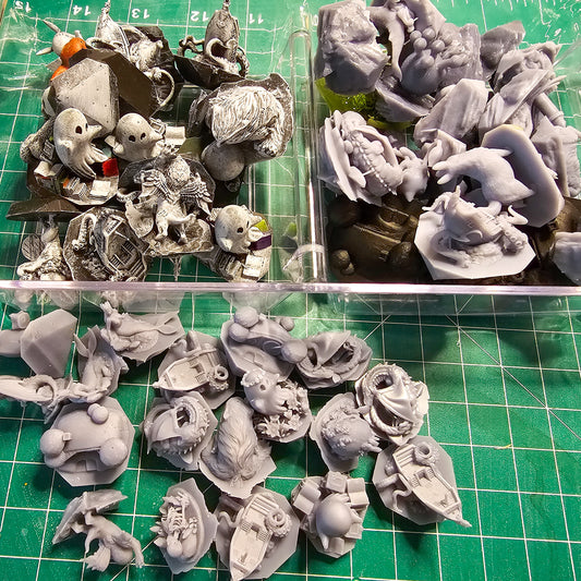 mystery lot of B grade diorama resin inclusions