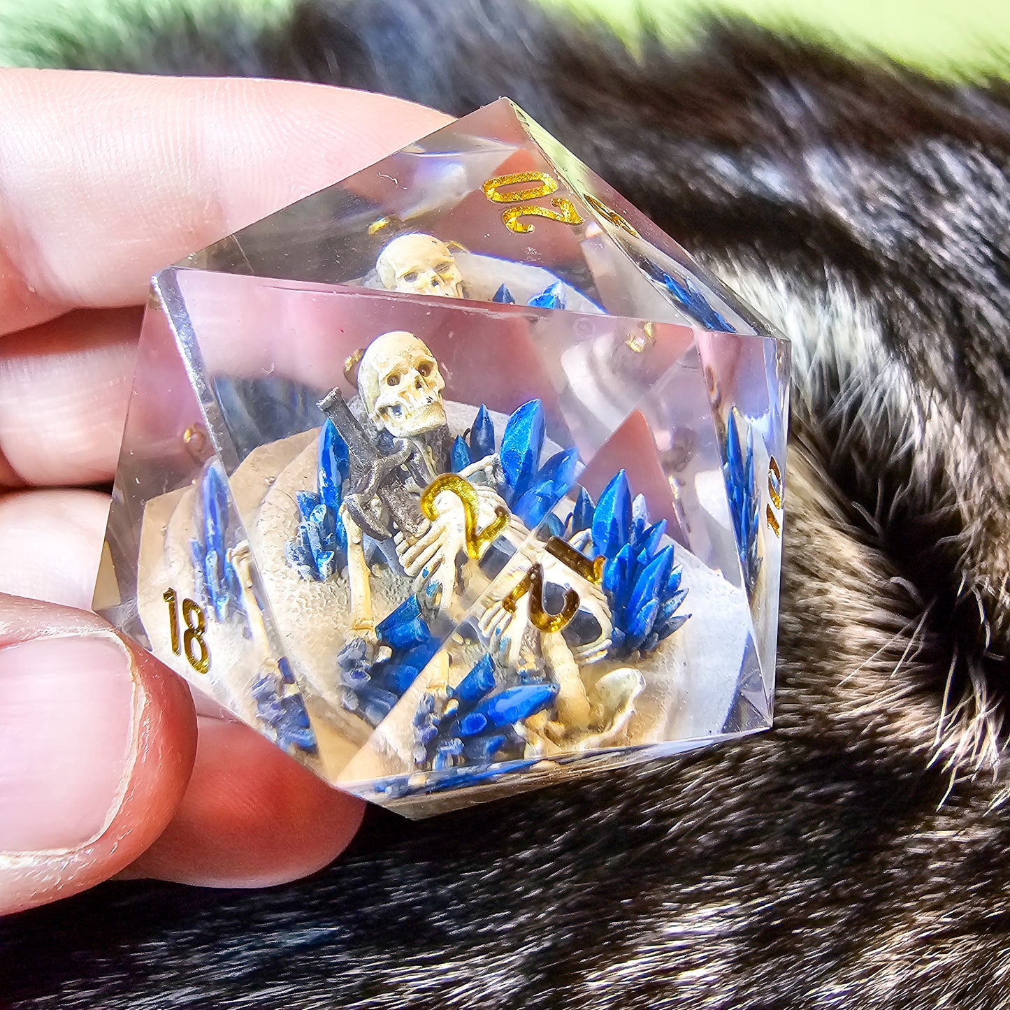 Crystal Skeleton 40mm Diorama Chonk