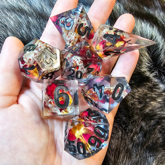 Royal Garden high visibility dice set