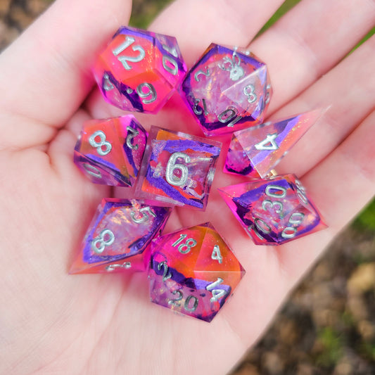 Myspace is Dead so I made These Dice Instead 8 piece dice set