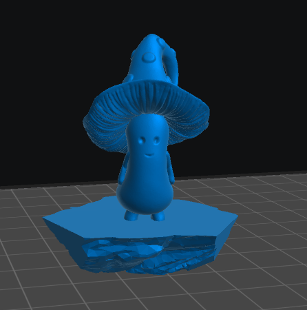 Amanita Mushroom Man diorama resin inclusion