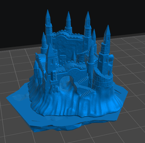 Sandcastle diorama resin inclusion