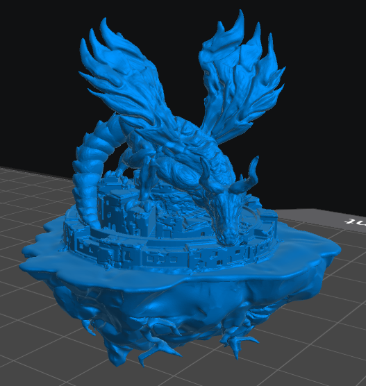 Dragon Island diorama resin inclusion