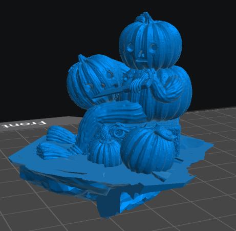 Pumpkin Man diorama resin inclusion