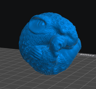 Curled Rat diorama resin inclusion