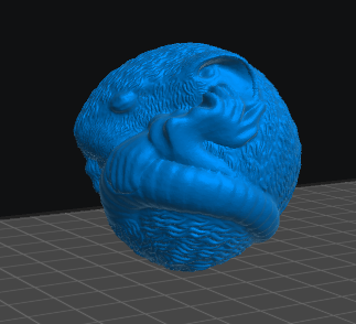 Curled Rat diorama resin inclusion