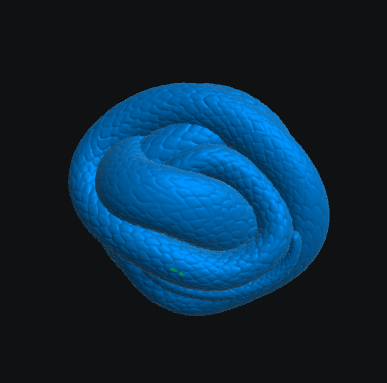 Coiled Snake diorama resin inclusion