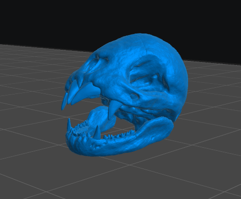 Bat Skull resin inclusion