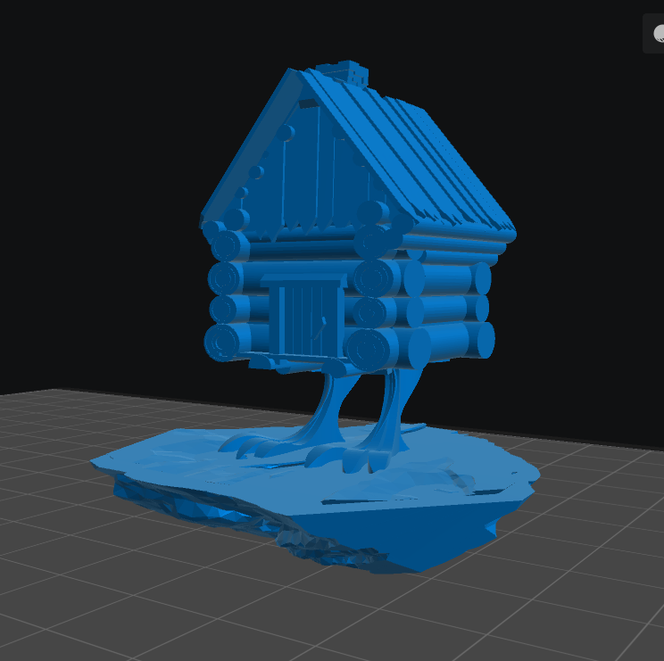 Baba Yaga Hut diorama resin inclusion