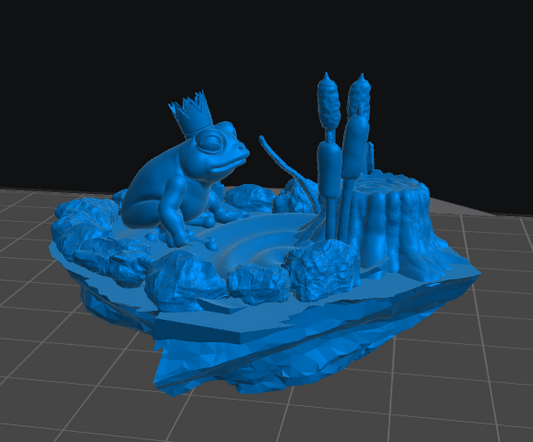 Frog Prince diorama resin inclusion