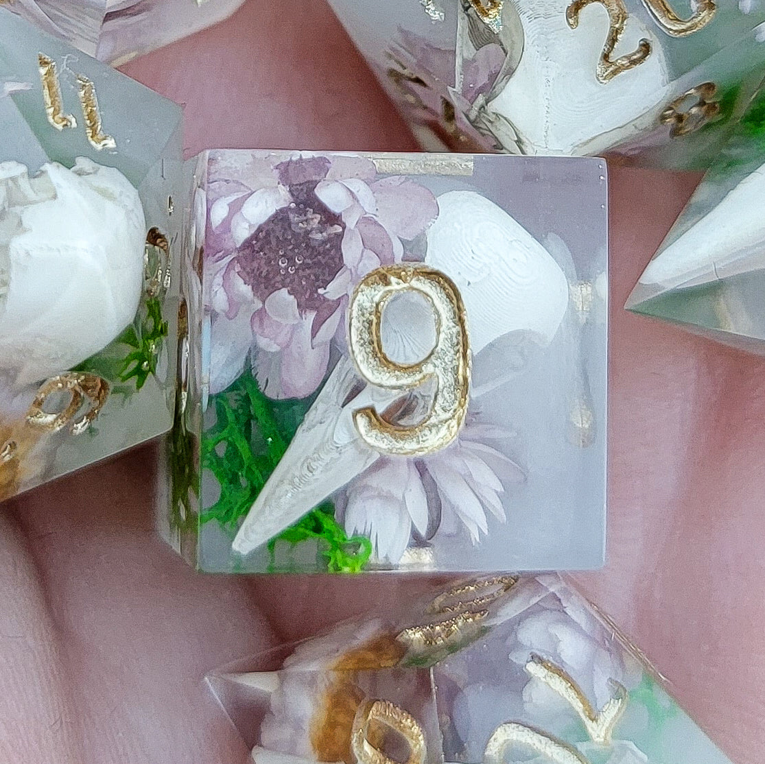 Raven Skull resin inclusion