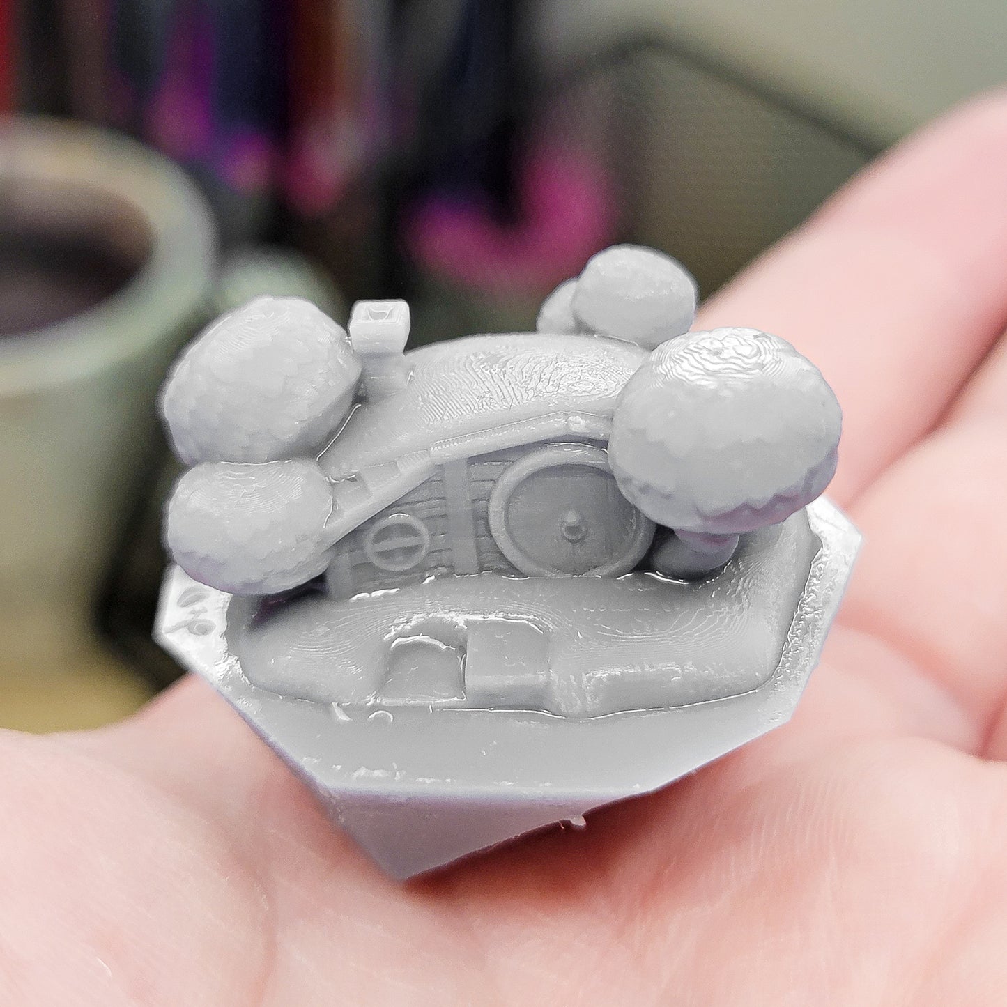 Halfling Home diorama resin inclusion