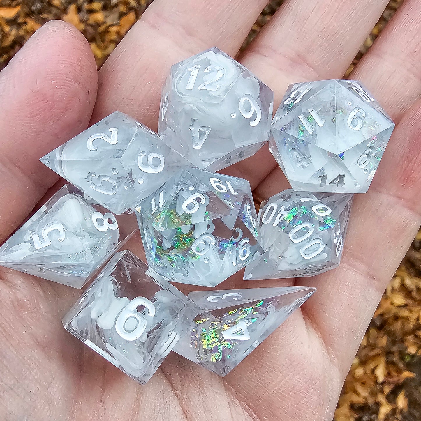 Ray of Frost 8 piece dice set
