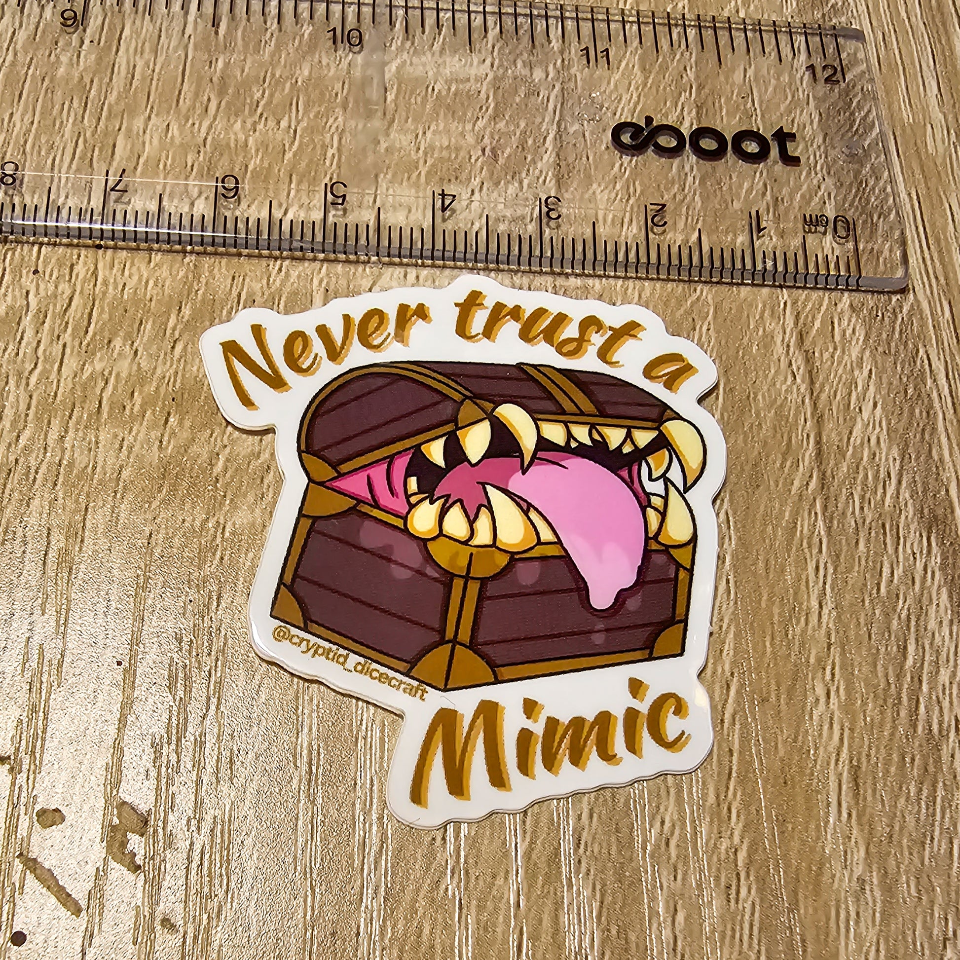 Mimic Sticker – Cryptid Dicecraft