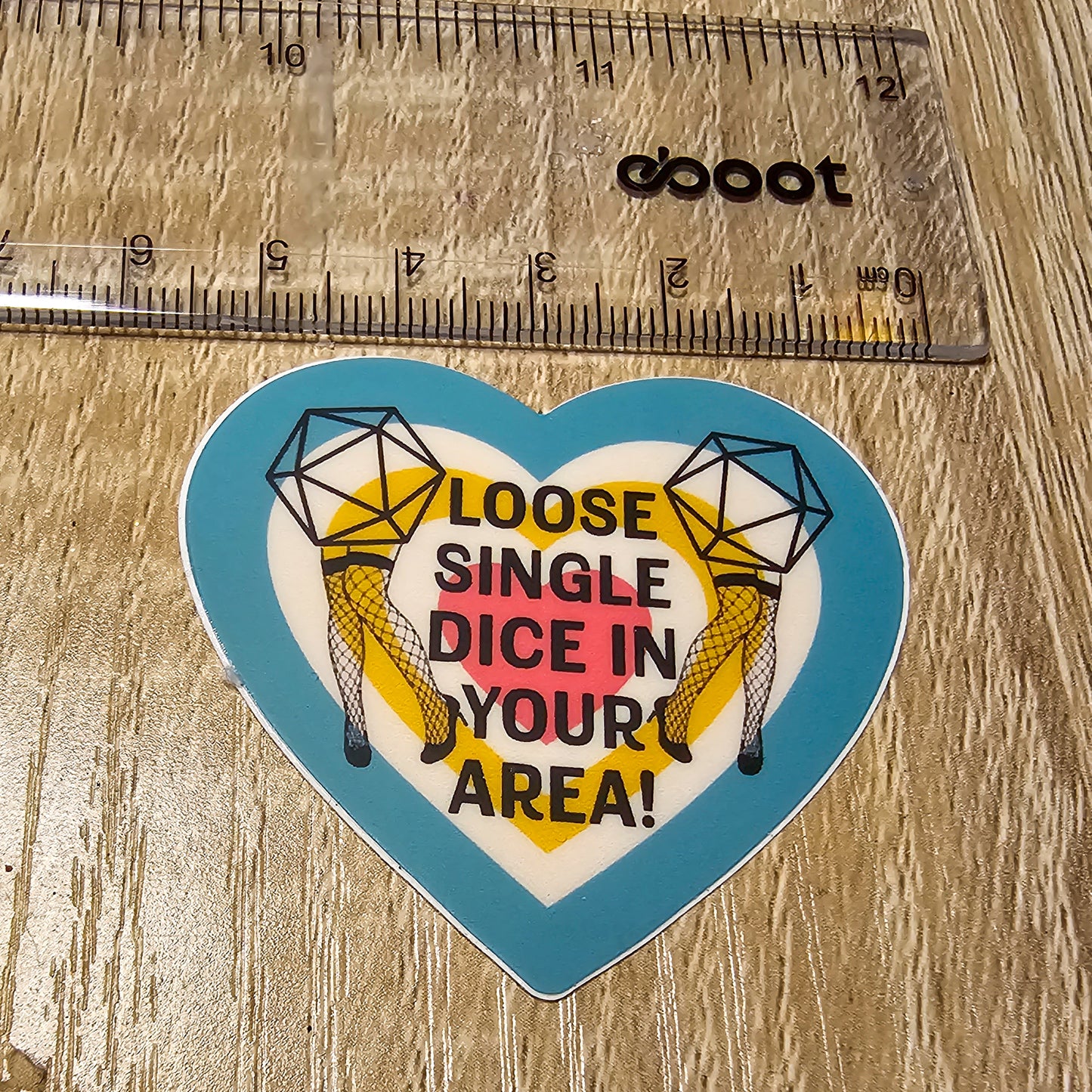 Loose Single Dice Sticker