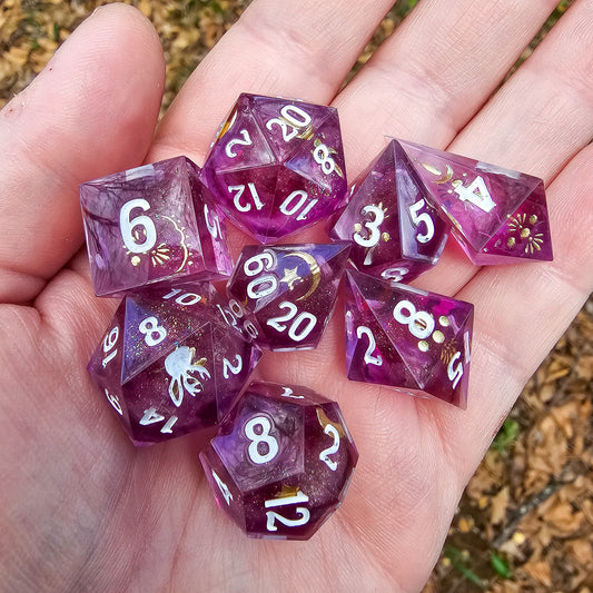 Twilight Domain 8 piece dice set