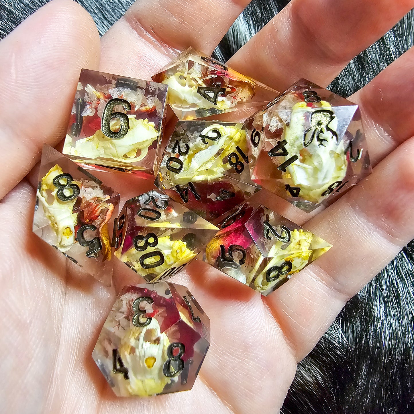 Little Red 8 piece dice set