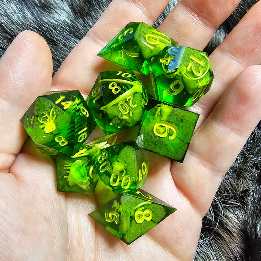 Gelatinous Cube 8 piece dice set