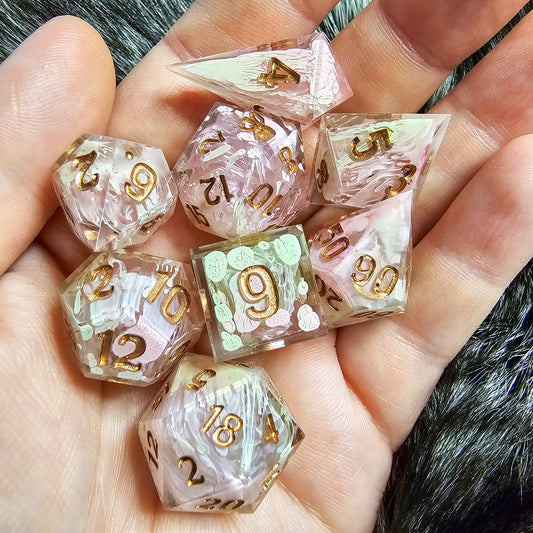 Dancing Lights 8 piece dice set