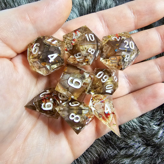 Chiroptera 8 piece dice set