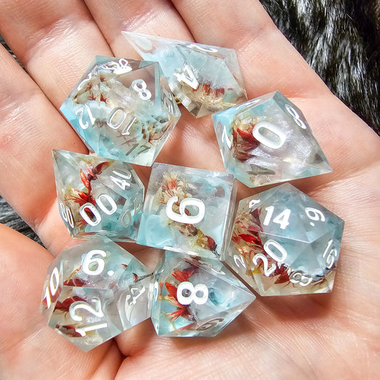 Early Frost 8 piece dice set