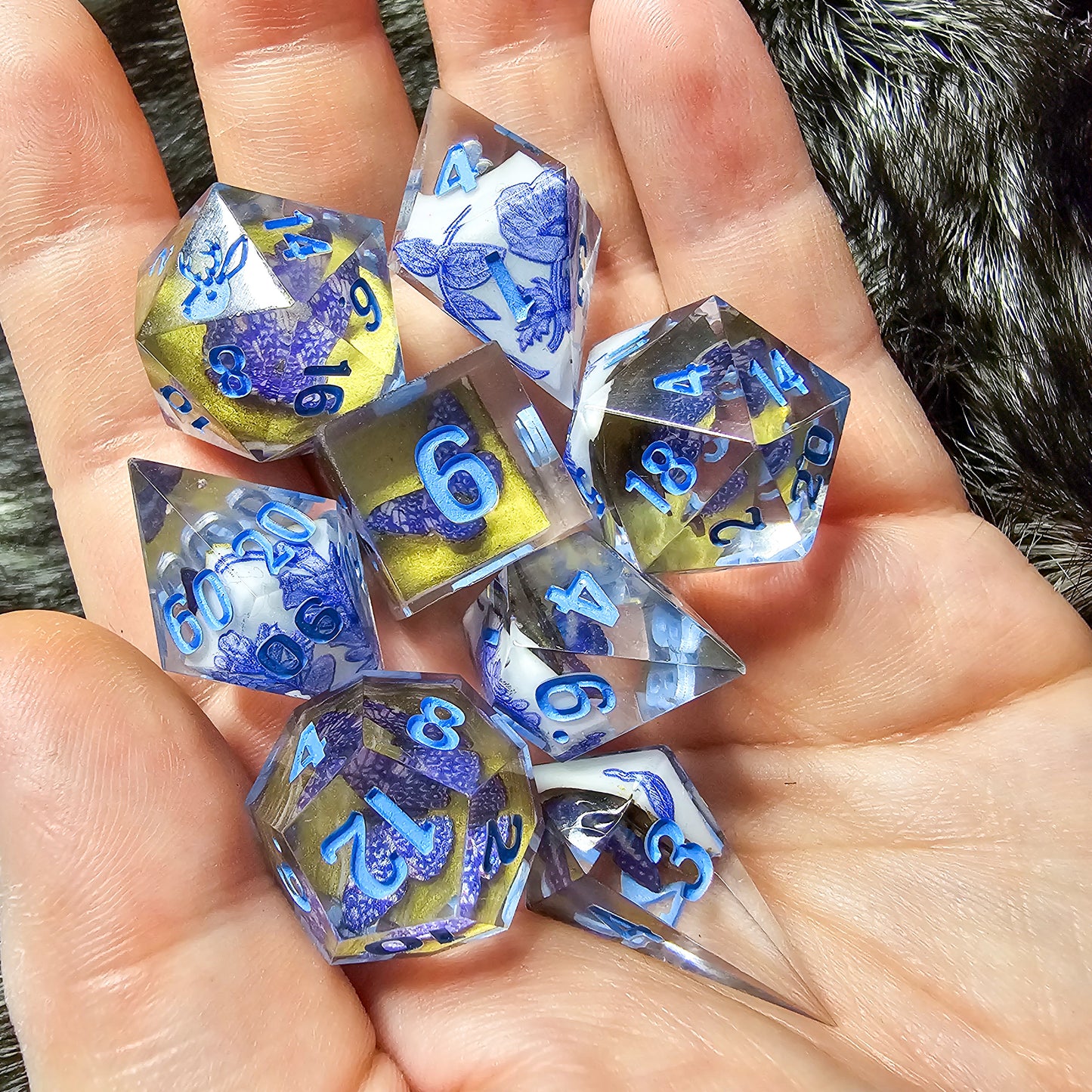 Cracked Specimen 8 piece dice set