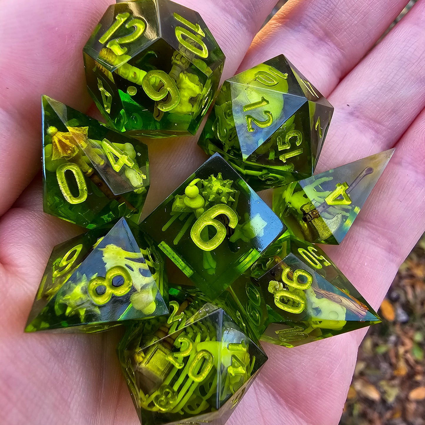 Gelatinous Cube 8 piece dice set