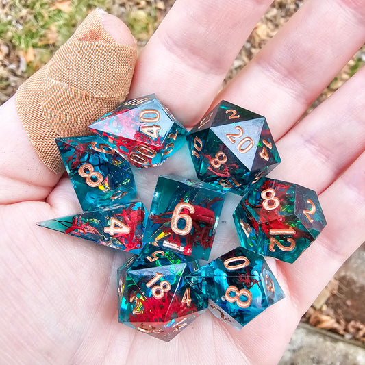 Mariana Trench 8 piece dice set