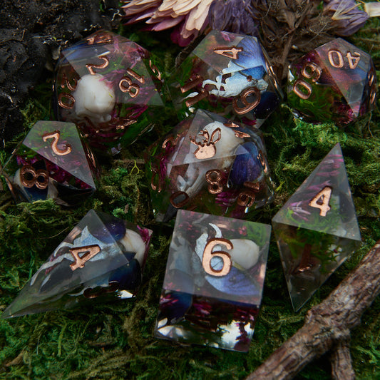 Cryptid Dicecraft Feywild 8 piece dice set